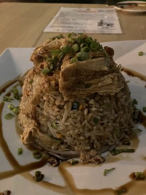 Yuba with fried rice  at Alice & Friends at The Glen in Glenview