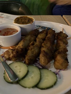 Satay at Alice & Friends at The Glen in Glenview