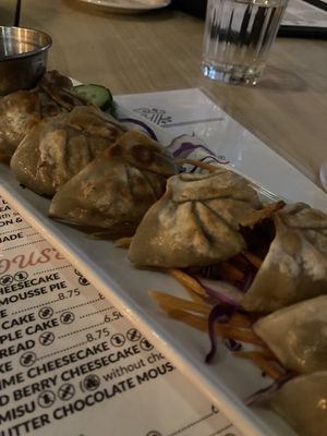 Dumplings at Alice & Friends at The Glen in Glenview