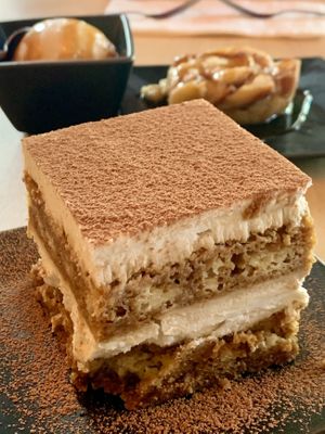 BAKED Tiramisu (was a special that day; not the raw one that’s on the menu)  at Alice & Friends at The Glen in Glenview