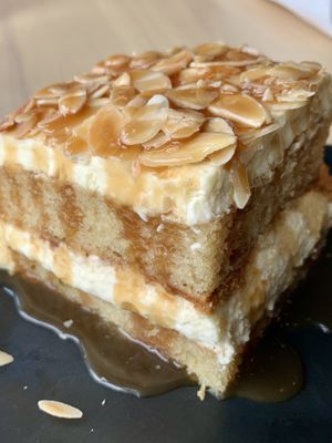 Salted caramel butter cream cake  at Alice & Friends at The Glen in Glenview
