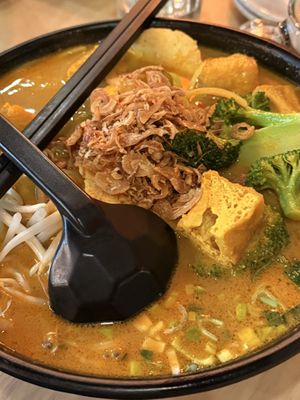 Laksa  at Alice & Friends at The Glen in Glenview