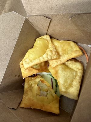 Crab Rangoons  at Alice & Friends at The Glen in Glenview