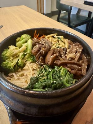 Bibimbop with seitan  at Alice & Friends at The Glen in Glenview