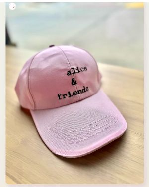Pink Cap available at the Alice & Friends store  at Alice & Friends at The Glen in Glenview