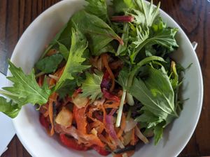 Salad at Larnach Castle in Dunedin