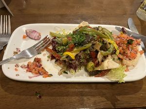 Antipasto Di Vedura starter  at Bella Rosa in Hull