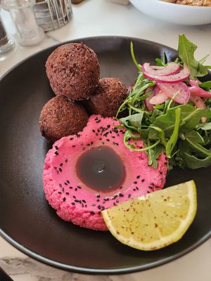 Hazelnut falafel at Sister Mary Louise in Healesville