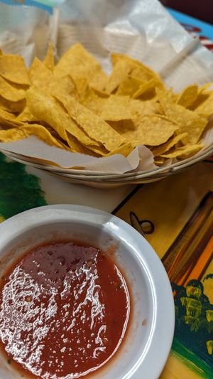 Chips and salsa at Guerrero Restaurant in Graham