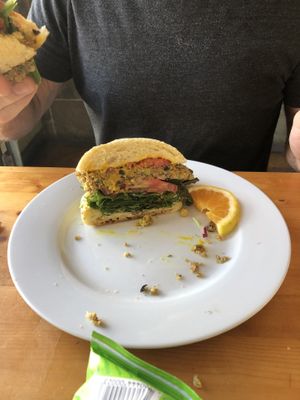 Quinoa Black bean burger at Farm Stand Deli in Hood River