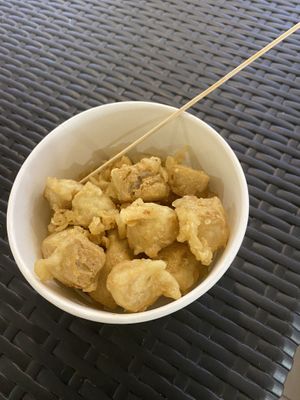 $2 Australian for a bowl of tofu. Great price    at Vegegan in Kuta