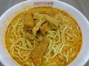Laksa (curry noodles) at Vegetarian Stall - Kopitiam Tiong Bahru Plaza in Central Singapore