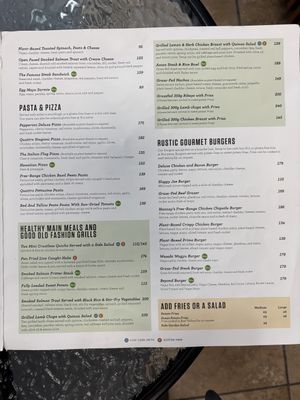 Menu; October 2025  at Jacksons Real Food Market & Eatery - Kyalami Corner Upper Level in Midrand