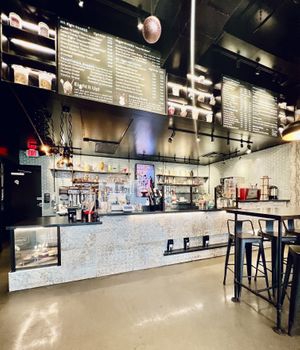 Order here. Lots of indoor seating  at Shakeno8 in Columbus