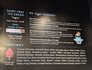 Menu at Shakeno8 in Columbus