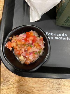 Salsa at Alma Vegan Food in Santiago