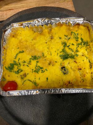 Pastel de Choclo  at Alma Vegan Food in Santiago