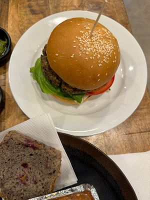 Burger  at Alma Vegan Food in Santiago