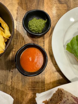 Sauces  at Alma Vegan Food in Santiago