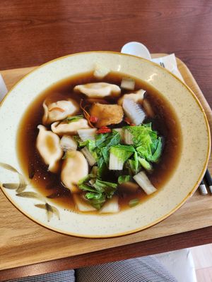Dumplings soup at Tai Lai in Taipei