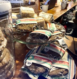 Lots of vegan sweets available!! All made locally   at Kafe Kerouac in Columbus
