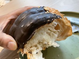 Inside of the croissant   at Maya Bakery & Bar in Hong Kong Island