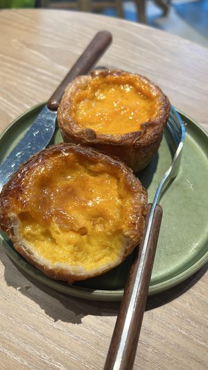 Egg tarts  at Maya Bakery & Bar in Hong Kong Island