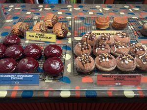 The four vegan items  at Unregular Bakery in New York City