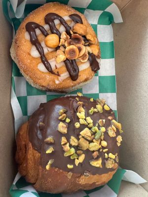 Nutella donut and pain au chocolat at Unregular Bakery in New York City