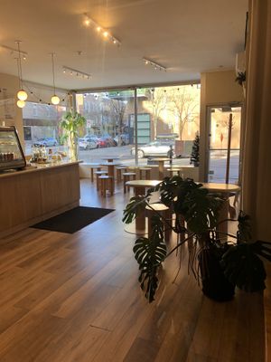 Inside  at Cocooning Café in Montreal