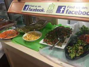Salads at Buddha Burgers in Haifa