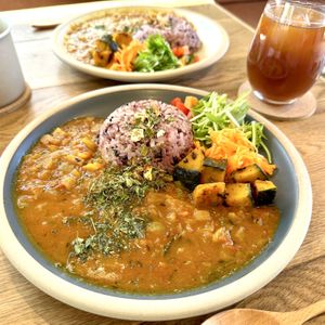 plants-based spicy curry  at This Is Coffee  in Kani