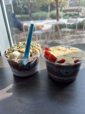 build your own bowl  at Blue Bowl in San Diego