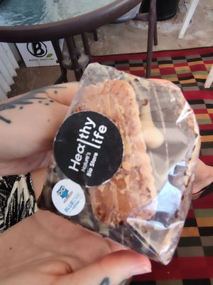 Biscoff Brownie at Healthy Life Organic Café / Bio Store in Ayia Napa