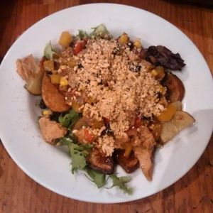 Thai peanut bowl at The Foggy Goggle in Halifax