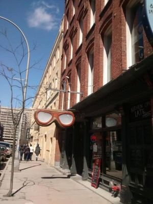 Outside at The Foggy Goggle in Halifax