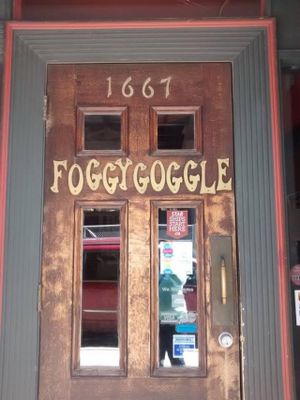 Door at The Foggy Goggle in Halifax