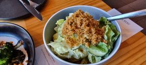 Iceberg lettuce and cucumber salad - very refreshing to finish the meal. at Alma Restaurant in Geelong