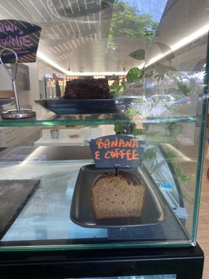 Everything was vegan in the cake fridge   at Machamama Botanico in Tenerife