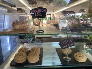 Everything is vegan in the cake fridge   at Machamama Botanico in Tenerife