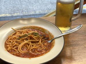 Aribatta pass. No bacon!  at Cheese Forest Wood-Fired Pizza & Pasta - 치즈숲 화덕피자&파스타 in Busan