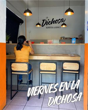 Vegan burritos and bowl bar. at La Dichosa in Guadalajara