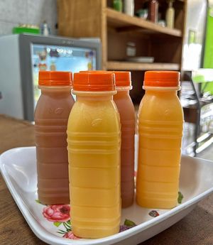 Sucos e chás #Veganuary at PF Vegano Marmitaria in Sorocaba