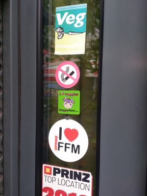 the cow  at Ginkgo in Frankfurt