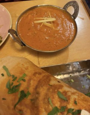 Vegan butter chicken (also had delicious vegetable biryani rice to go with but forgot to get photo of!)  at Namaste Village - Twickenham in Twickenham