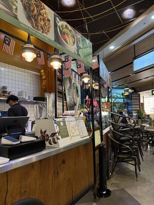   at Cafe Rasa in East London