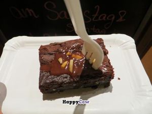 Vegan brownie at Schweiger's Mint in Frankfurt