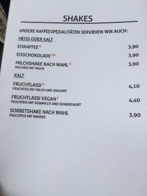 Shakes at Schweiger's Mint in Frankfurt