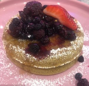 Vegan pancakes   at Love Vibe   in Abu Dhabi