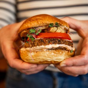 Juicy, hearty, and packed with flavor—our Black Bean Burger is the real MVP 🍔🔥 One bite, and you’ll be hooked! 😋 Swing by Cafe Caye Mange at 291 Main Street  at Cafe Caye Mange in Yarmouth